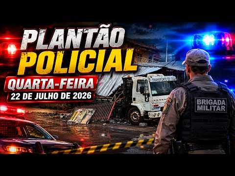 Plantão Policial, quarta-feira, 22 de julho de 2026