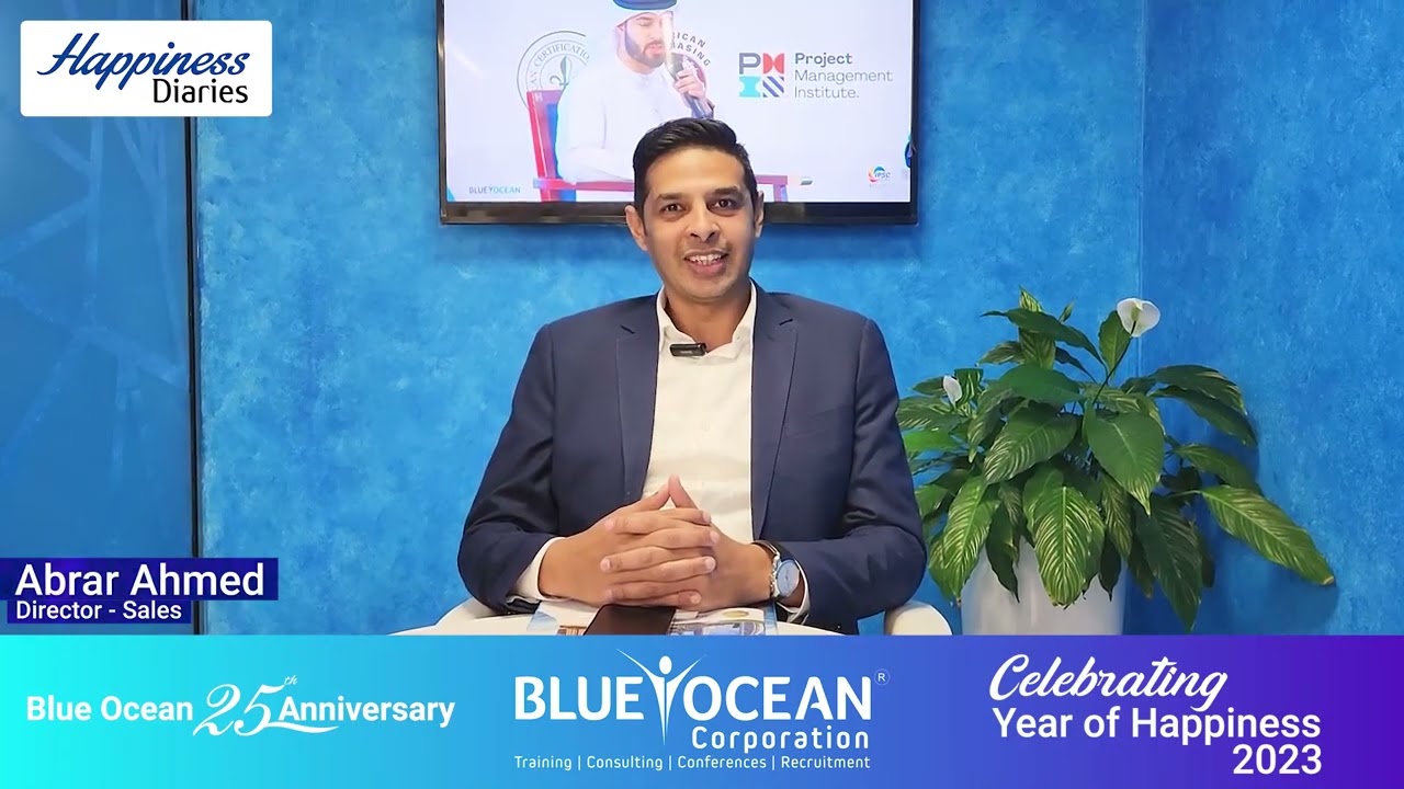 Blue Ocean Corporation Happiness Diaries 2023 - Abrar Ahmed