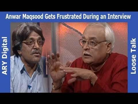 Anwar Maqsood Gets Frustrated During An Interview With Deaf Person - Loose Talk