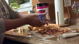 How to Peel and Cut Sweet Potatoes