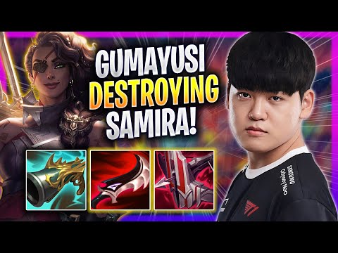 GUMAYUSI DESTROYING WITH SAMIRA! - T1 Gumayusi Plays Samira ADC vs Miss Fortune! | Season 2023