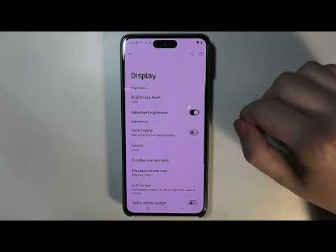 Motorola Moto G86 Power - How to Turn On Off Auto Brightness