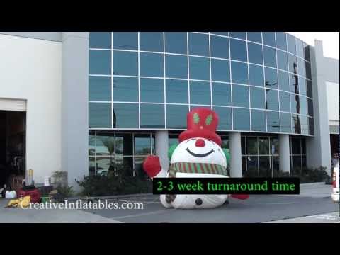 20' Inflatable Snowman