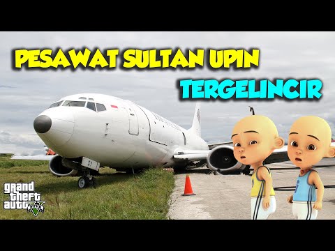 Pesawat Sultan Upin Tergelincir di Rumah Baru, Ipin Sedih - GTA V Upin Ipin Episode Terbaru 509