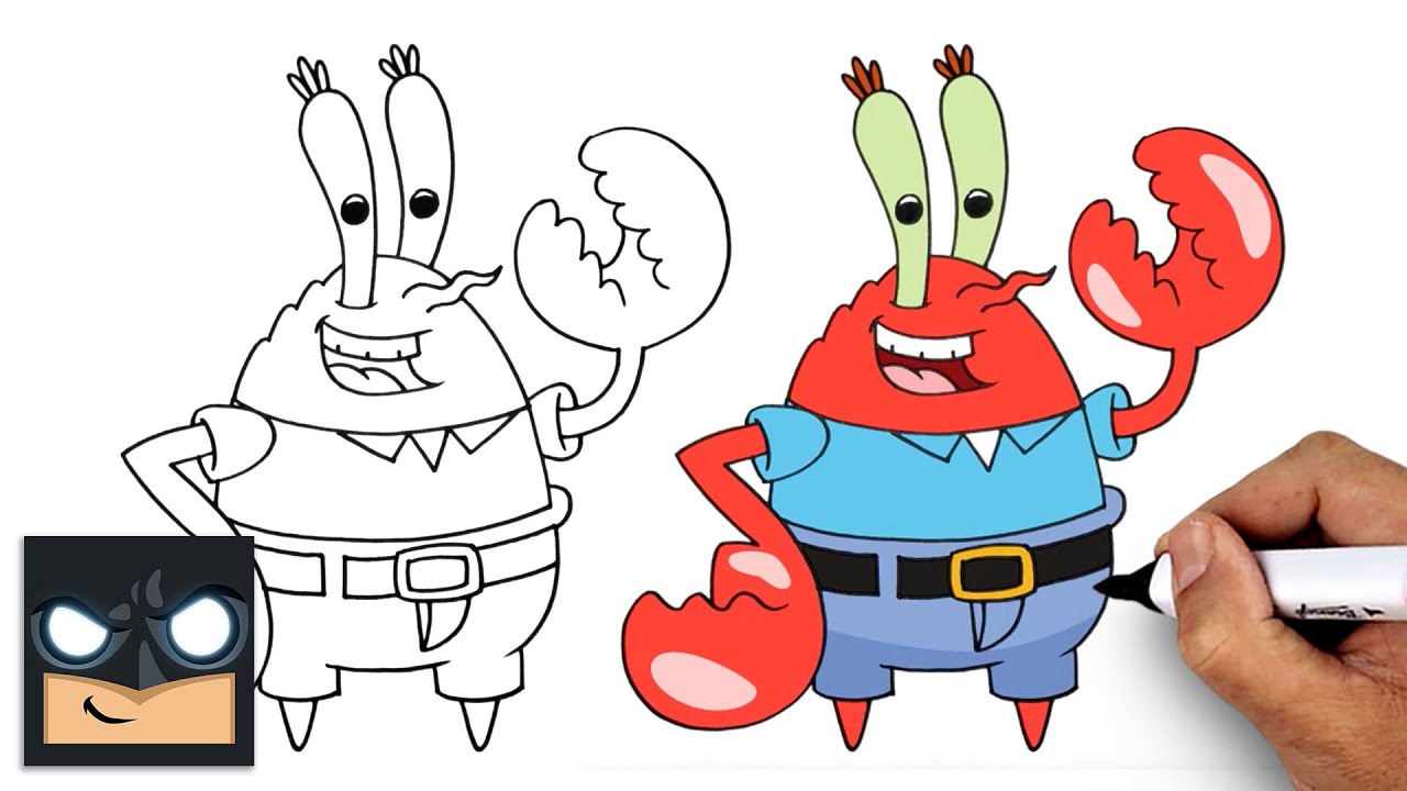 How to Draw Mr.Krabs | Spongebob Squarepants