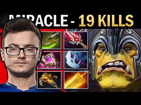Alchemist Dota Gameplay Miracle with 19 Kills and Bloodthorn