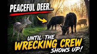 Peaceful Deer… Until the WRECKING CREW Shows Up