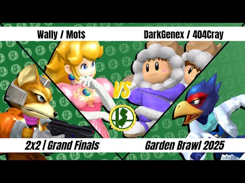 Garden Brawl 2025 - Grand Final - Wally / Mot$ VS 404Cray / DarkGenex - Melee Doubles