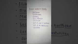 Issues related to POVERTY. Class -9 Economics Ch.3 Poverty as a Challenge