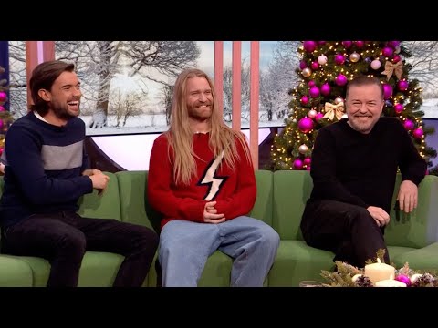 Ricky Gervais , Jack Whitehall & Sam Ryder : The One Show  , December 15th 2023