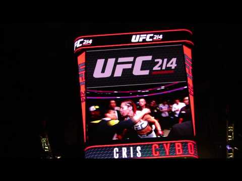 UFC 214 Cris Cyborg Entrance vs Tonya Evinger Anaheim Live