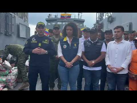 Armada llevó ayudas a damnificados del Litoral del San Juan, Chocó