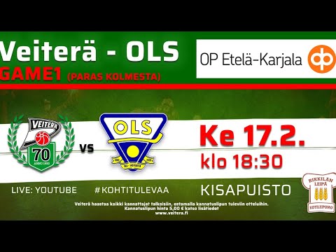 Bandyliiga, VEITERÄ - OLS, PLAYOFFS GAME1, Live