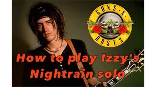 Izzy Stradlin Nightrain guitar solo lesson (Guns N&#39; Roses) - Weekend Wankshop 213