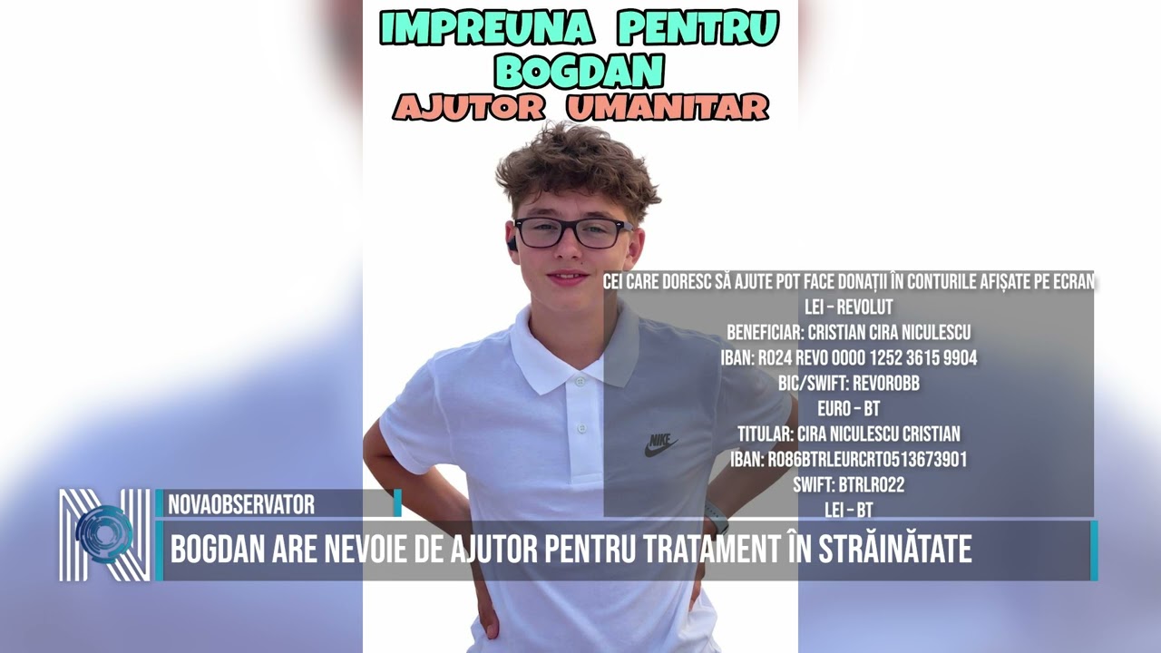 Bogdan are nevoie de ajutor pentru tratament în străinătate