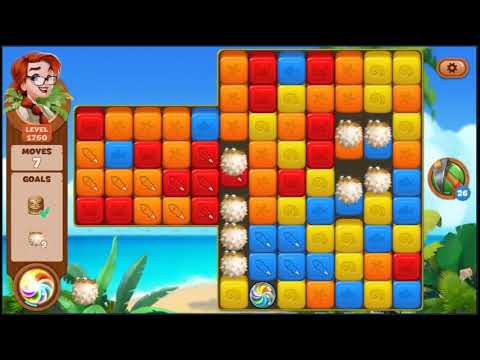 Lost Island Blast Adventure Level 1760 - NO BOOSTERS 🏝️ | SKILLGAMING ✔️