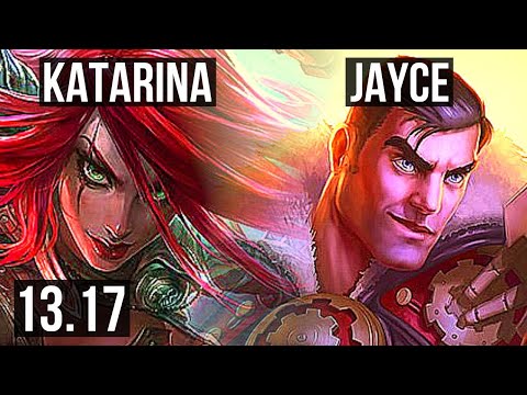 KATARINA vs JAYCE (MID) | 3.4M mastery, Quadra, 1600+ games, Dominating | KR Master | 13.17