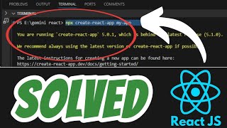You are running `create-react-app` 5.0.1, which is behind the latest r