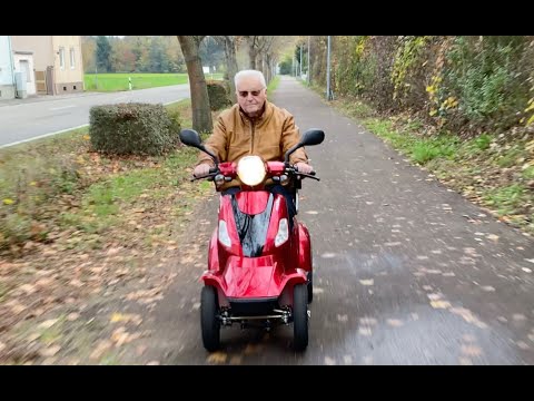 Electric mobility scooter for seniors and people with disabilities - a very valuable everyday com...