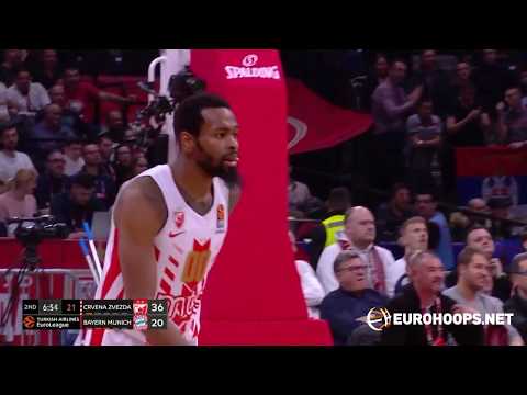 Crvena Zvezda MTS Belgrade-FC Bayern Munich 93-63: Kevin Punter (15 points)