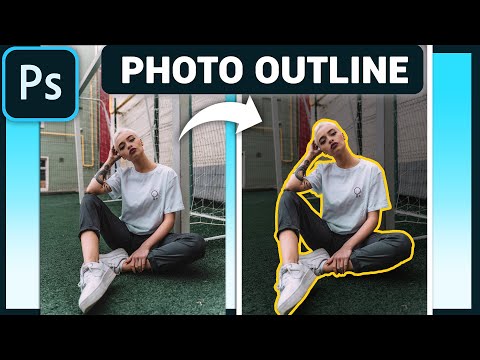 How to Outline a Photo in Photoshop Fast