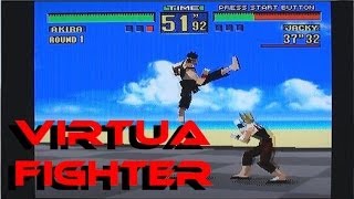 Virtua Fighter playing on the 32X