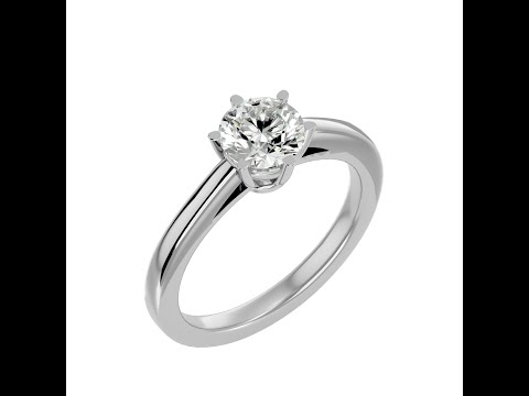 Inel de logodna Uimitor Briliant Aur Alb 18k Diamant Natural - Carina