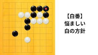 【9路】囲碁クエスト七段の実況｜悩ましい白の方針