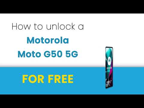 How to Unlock Motorola Moto G50 5G by code
