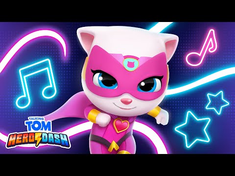 Shine Together With SUPER Angela! 🦸✨ NEW Talking Tom Hero Dash Gameplay