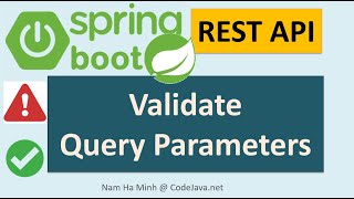 Spring Boot REST API - How to Validate Query Parameters