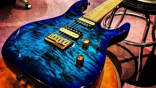 Video thumbnail for Jackson DK2QM Pro Series Dinky Chlorine Burst Hardtail Guitar Up Close Video Review by Essex Recording Studios