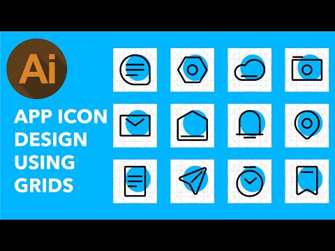 How to design professional App Interface Icon Using Grid