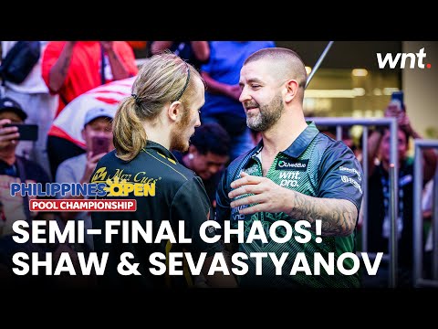 SEMI-FINAL CHAOS! SHAW & SEVASTYANOV GO TO THE FINAL BALL | 2025 Philippines Open Pool Championship