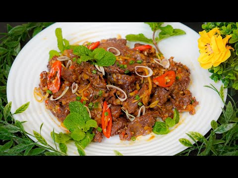 Bí quyết làm THỊT BÒ XÀO SẢ ỚT Mềm ngọt không bị dai, Nước sốt đậm đà thấm vị | Bếp Nhà Giang
