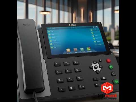 Video do produto Telefone IP Fanvil X7 - 20 Linhas SIP, Tela Touch 7" Colorida, Gigabit Ethernet e PoE