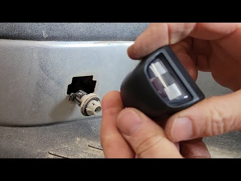 How to Replace License Plate Lights GMC Sierra Chevy Silverado Truck Pickup