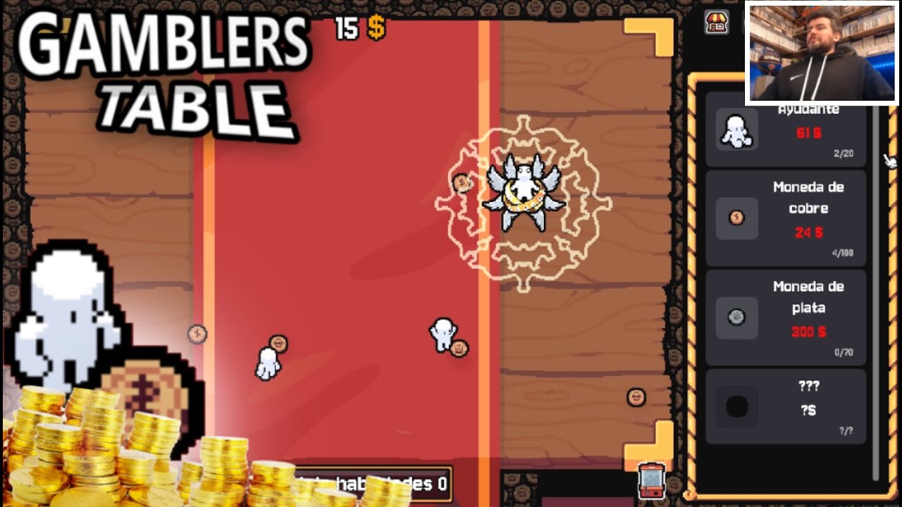 LLUVIA DE MONEDAS en un clicker tremendo: GAMBLERS TABLE 🪙 Gameplay en Español (PC Steam)