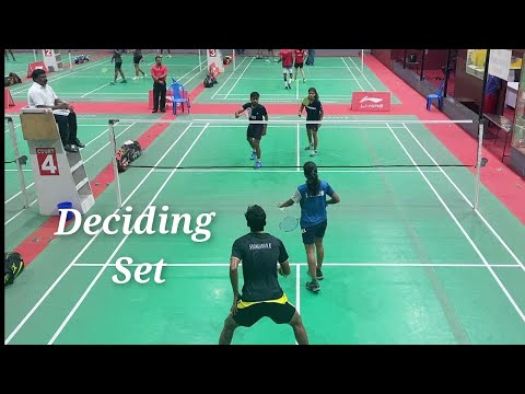 SARAVANAN JERLIN vs GOBINATH ANUPRABHA Deciding set Mixed Doubles Pre-Quaterfinals Chennai 2021