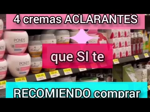 4 CREMAS ACLARANTES que SI te recomiendo🍊| cremas del supermercado que ACLARAN la piel