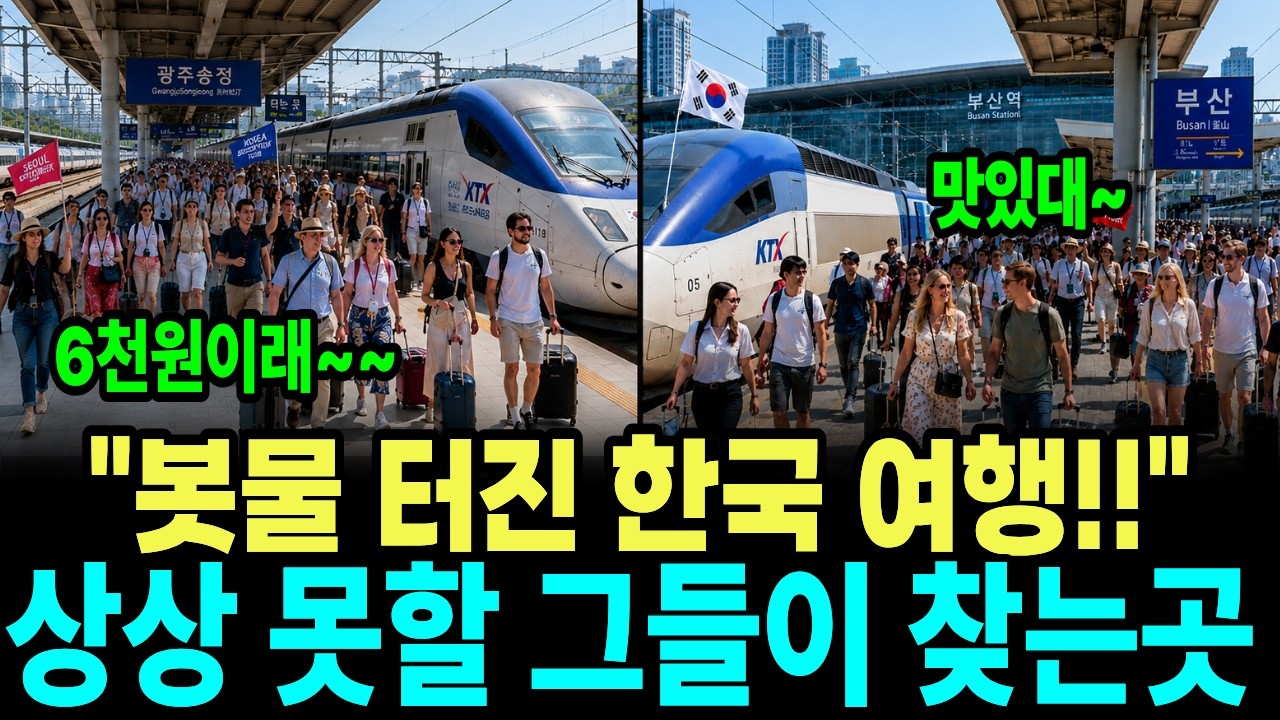 외국인들이 한국여행와서 가장 먼저 찾는 의외의 장소들. 서울로 안가고 여기로 몰리는 이유