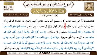 صورة [88] المجلس 88 - يتبع 27- باب تعظيم حُرمات المسلمين وبيان حقوقهم ... - الشيخ عبد العزيز بن باز