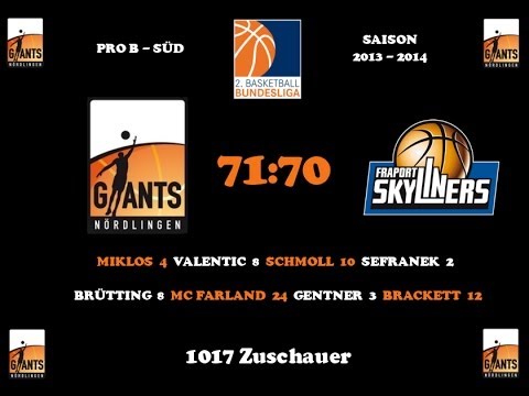 27.10.13 Giants - Frankfurt 71:70