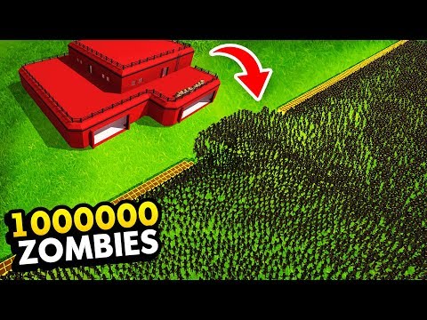 SECRET BASE vs WORLD'S BIGGEST ZOMBIE ARMY (Funny Swarmz Gameplay)