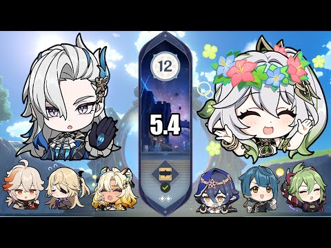 C0 Neuvillette Taser & C0 Nahida Hyperfridge | Spiral Abyss 5.4 | Genshin Impact