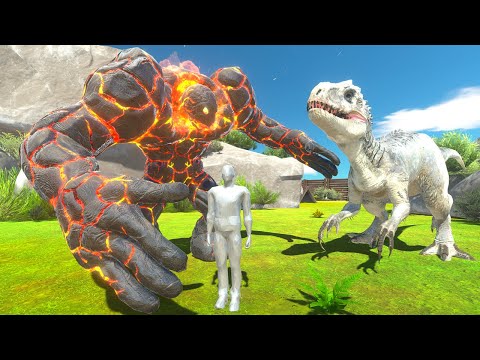 How to Run Away From Lava Golem and Indominus rex? - Animal Revolt Battle Simulator