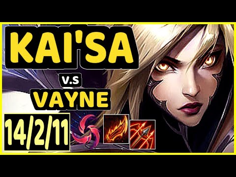 THEFOXZ (KAI'SA) vs VAYNE - 14/2/11 KDA BOTTOM ADC GAMEPLAY - BR Ranked DIAMOND