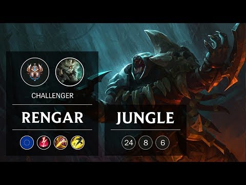 Rengar Jungle vs Kha'Zix - EUW Challenger Patch 8.24