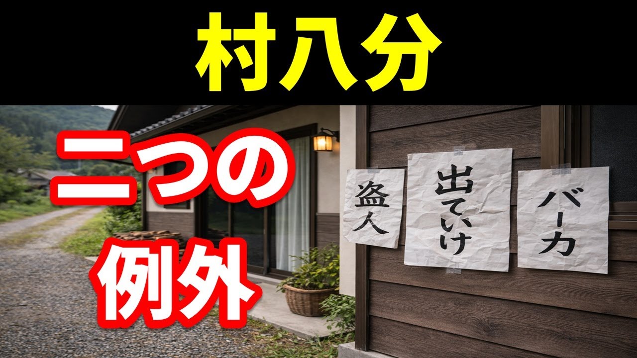 村八分の「残り二分」って何？なぜその二分だけ許された？