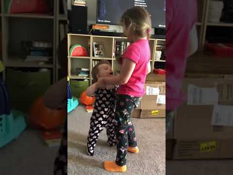 Willow & Anna dancing and laughing 10/8/2020